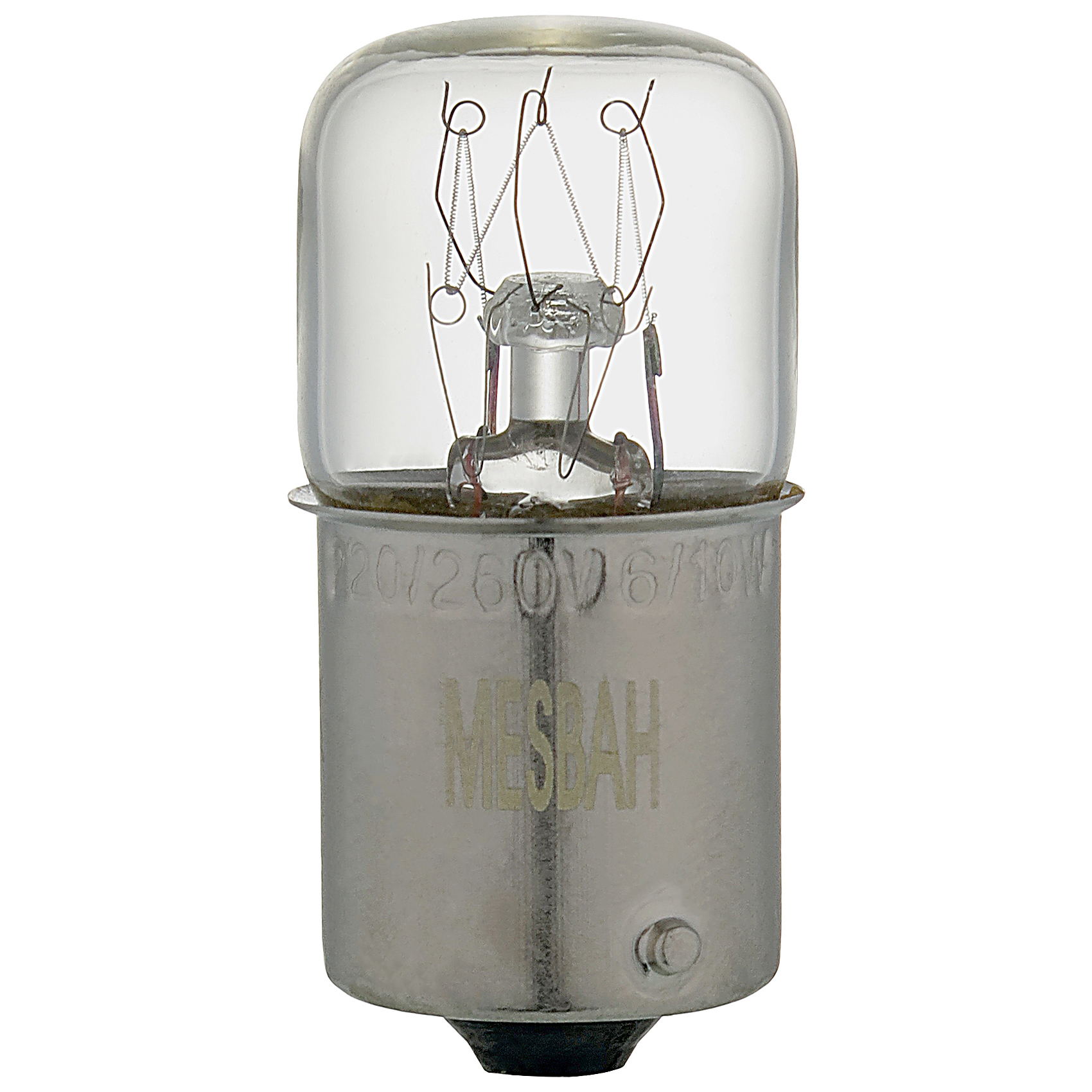 لامپ سیگنال رشته ای 220/260 ولت 6/10 وات مصباح مدل استوانه ای (Tubular) کد T15X35MM پایه خاری (BA15S)