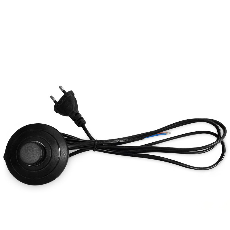 سیم دارای کلید پدالی بین راهی به همراه دوشاخه مخصوص چراغ مطالعه و آباژور به طول 180 سانتی متر
