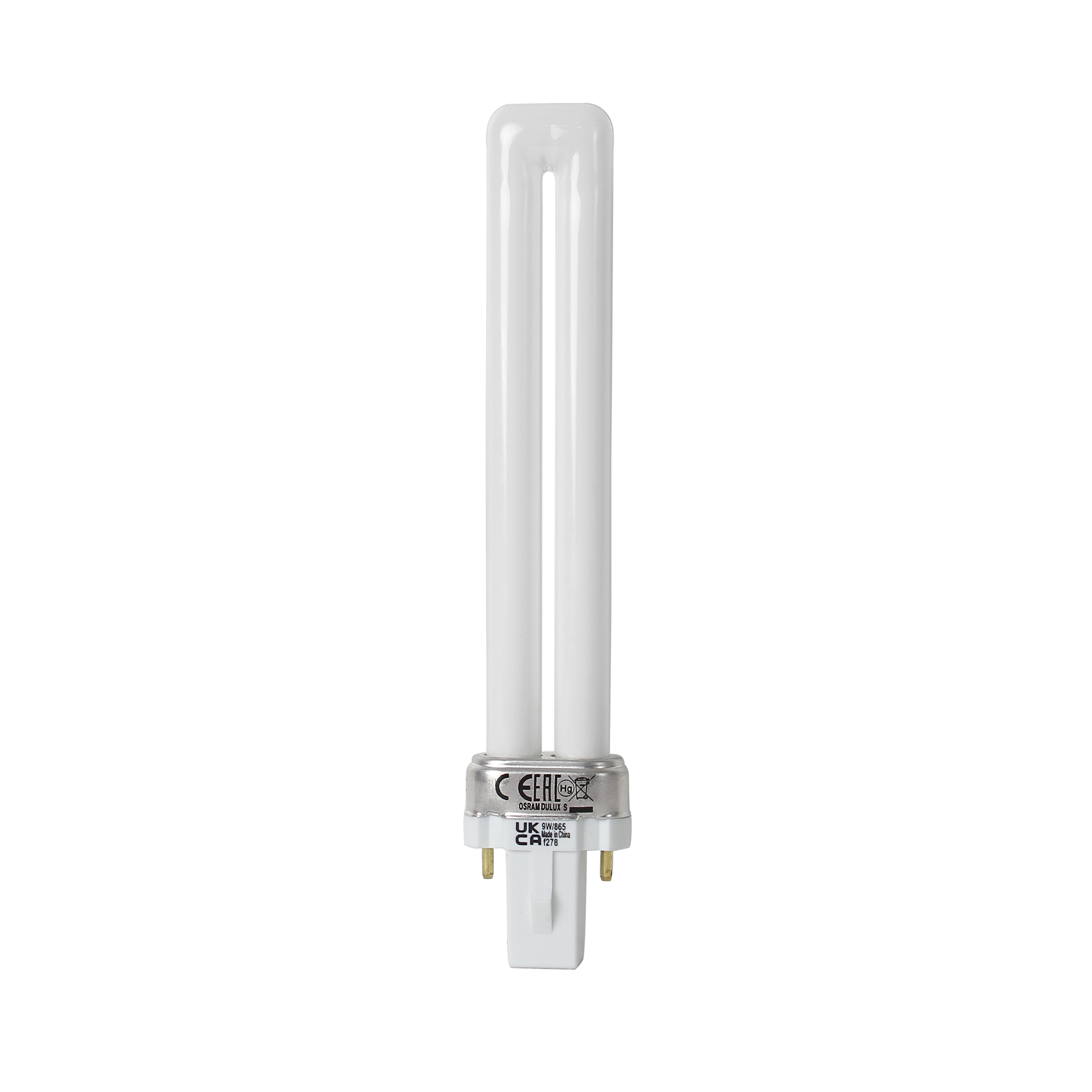 لامپ چراغ مطالعه 9 وات اسرام مدل DULUX S 9W پایه دو یپن (G23)