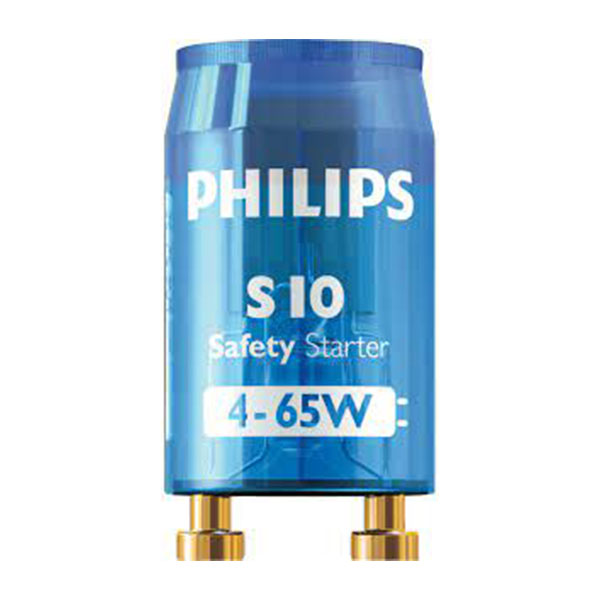 استارت ۲۲۰ ولت لامپ مهتابی ۴ - 65 وات فیلیپس (PHILIPS) مدل S10 مخصوص انواع لامپ مهتابی، چراغ ها