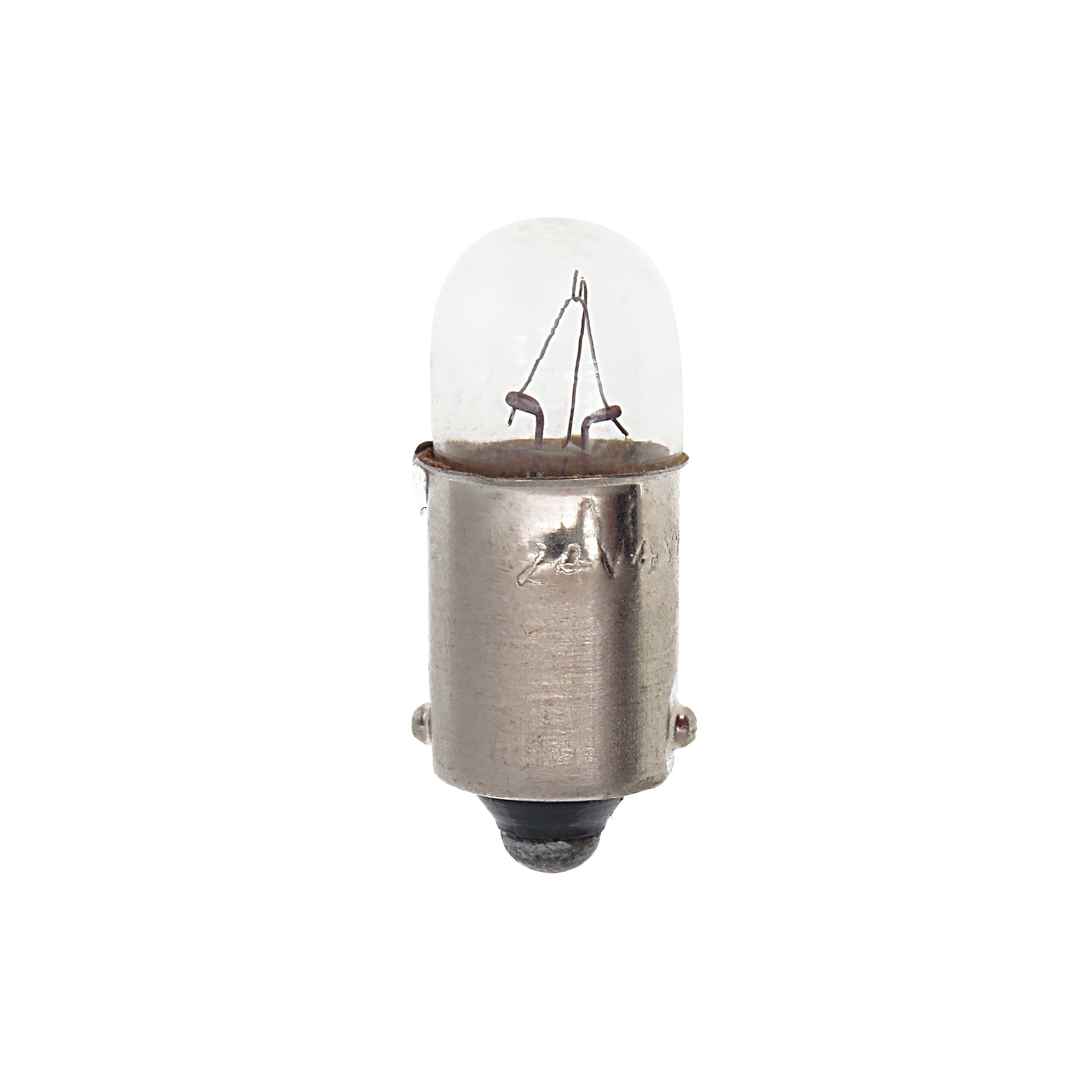 لامپ سیگنال رشته ای 12 ولت 4 وات مدل استوانه ای کوتاه (Tubular) کد T9X23MM پایه خاری (BA9S)