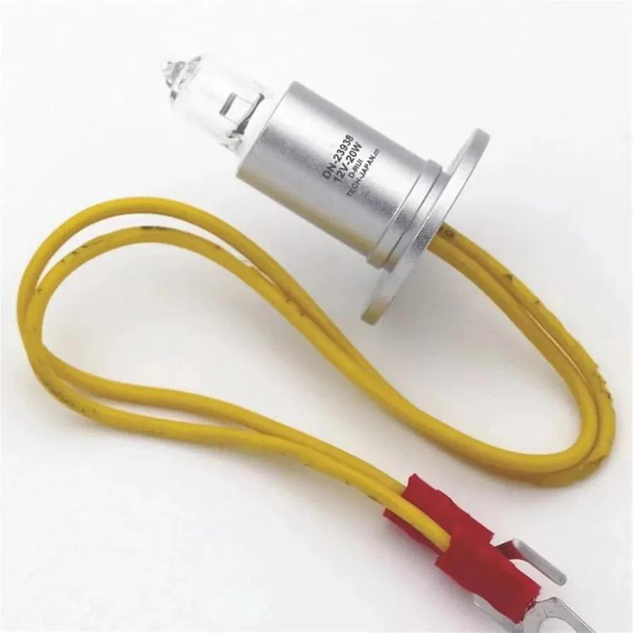 لامپ هالوژن اتوآنالایزر بیو شیمی دیرویی (Dirui) 12 ولت 20 وات مدل DN-23938 کد CS-T240 پایه سیم دار برای دستگاه های دیروئی CS300 ,CS400, CS600, CS800