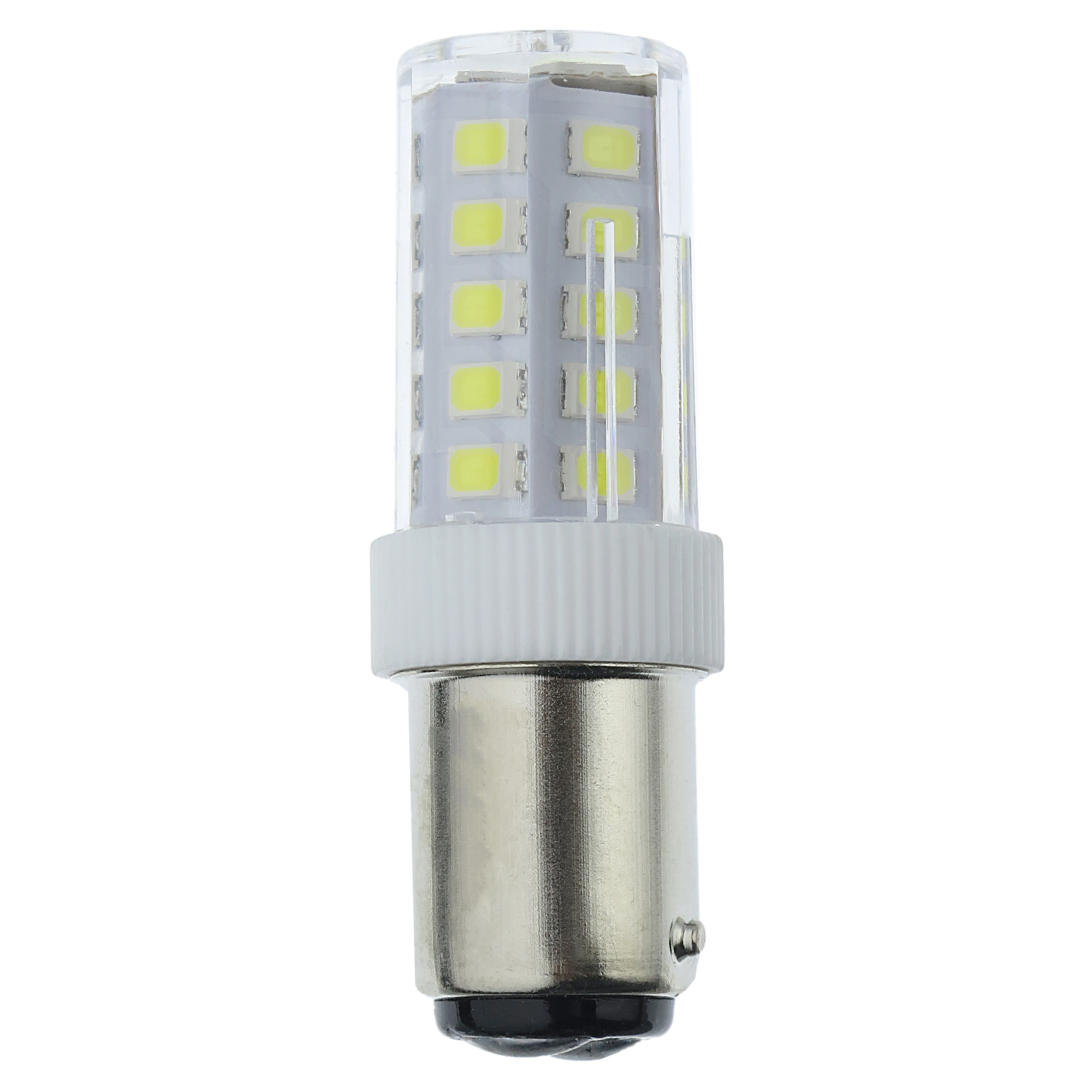 لامپ ال ای دی چرخ خیاطی 220 ولت 4 وات مدل 33 ال ای دی کد BA15D-33D-4W-220V-WH پایه BA15D (سرپیچ خاری)