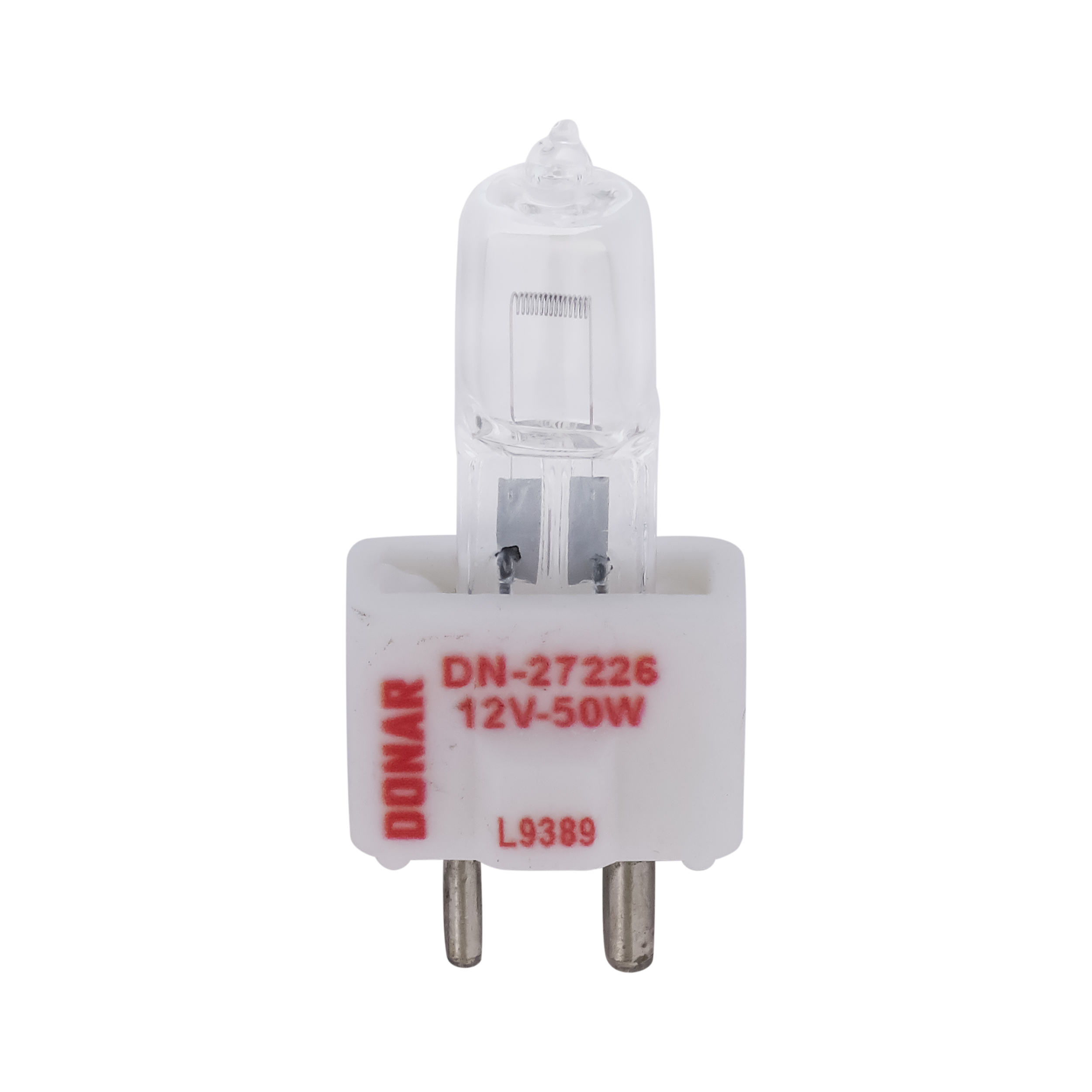 لامپ هالوژن اتوآنالایزر بیو شیمی میندری (Mindray) 12 ولت 50 وات مدل DN-27226 کد L9389 پایه نابرابر (GY9.5) برای دستگاه های میندری BS-200, BS-380
