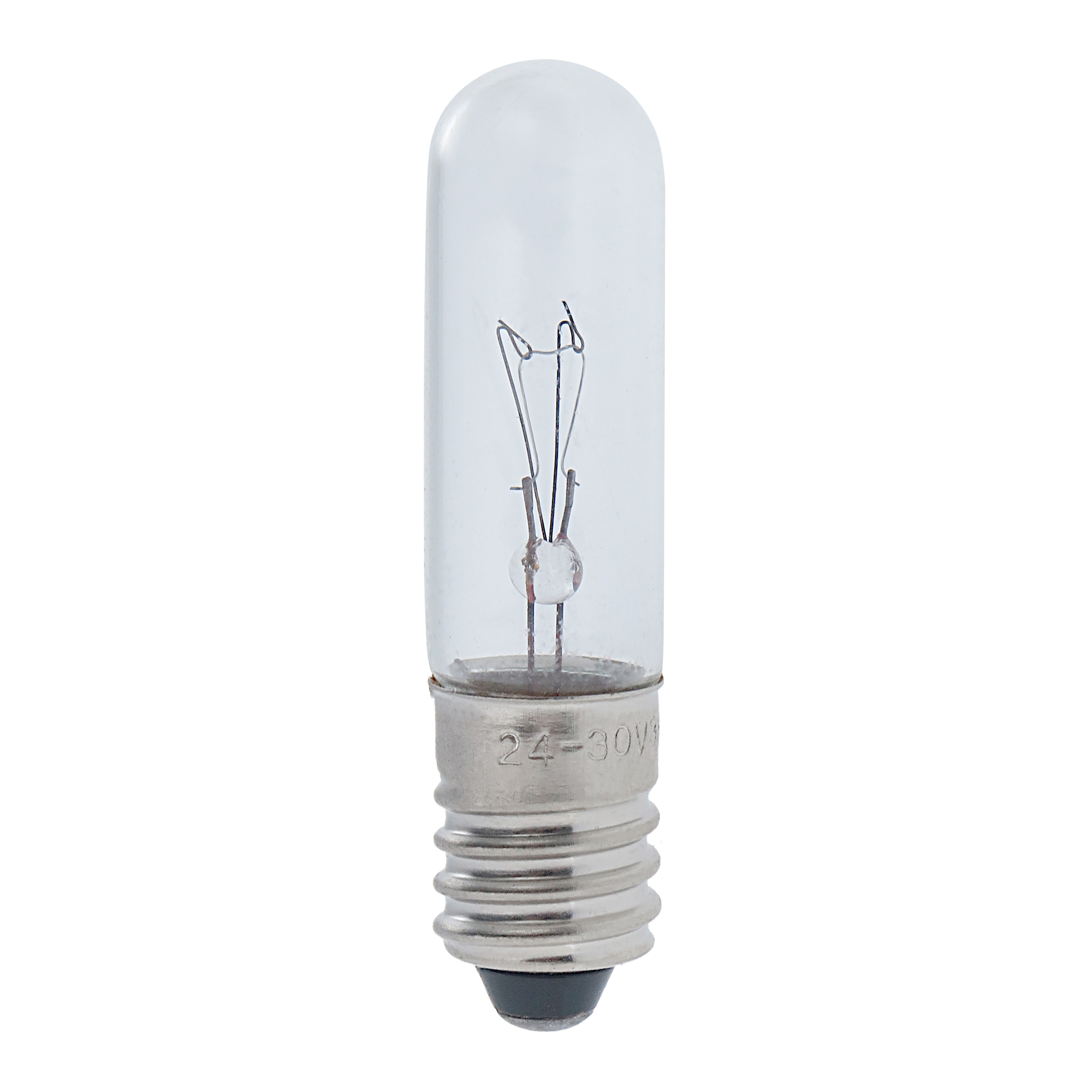 لامپ سیگنال رشته ای 24/30 ولت 3/5 وات مدل استوانه ای (Tubular) کد T10X40MM پایه پیچی (E10)