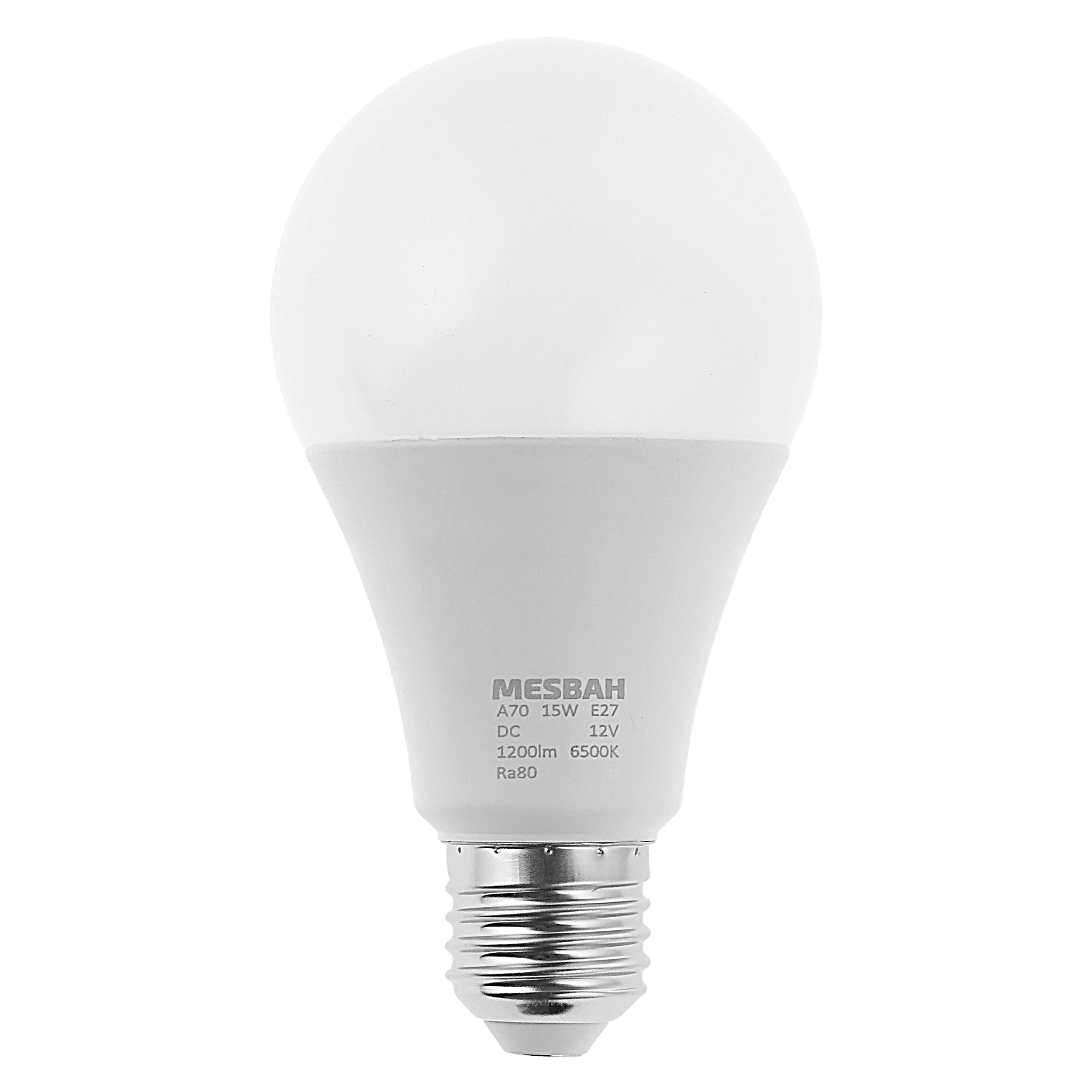 لامپ ال ای دی (LED) 12 ولت 15 وات مصباح کد 12V مدل DC پایه معمولی (E27)
