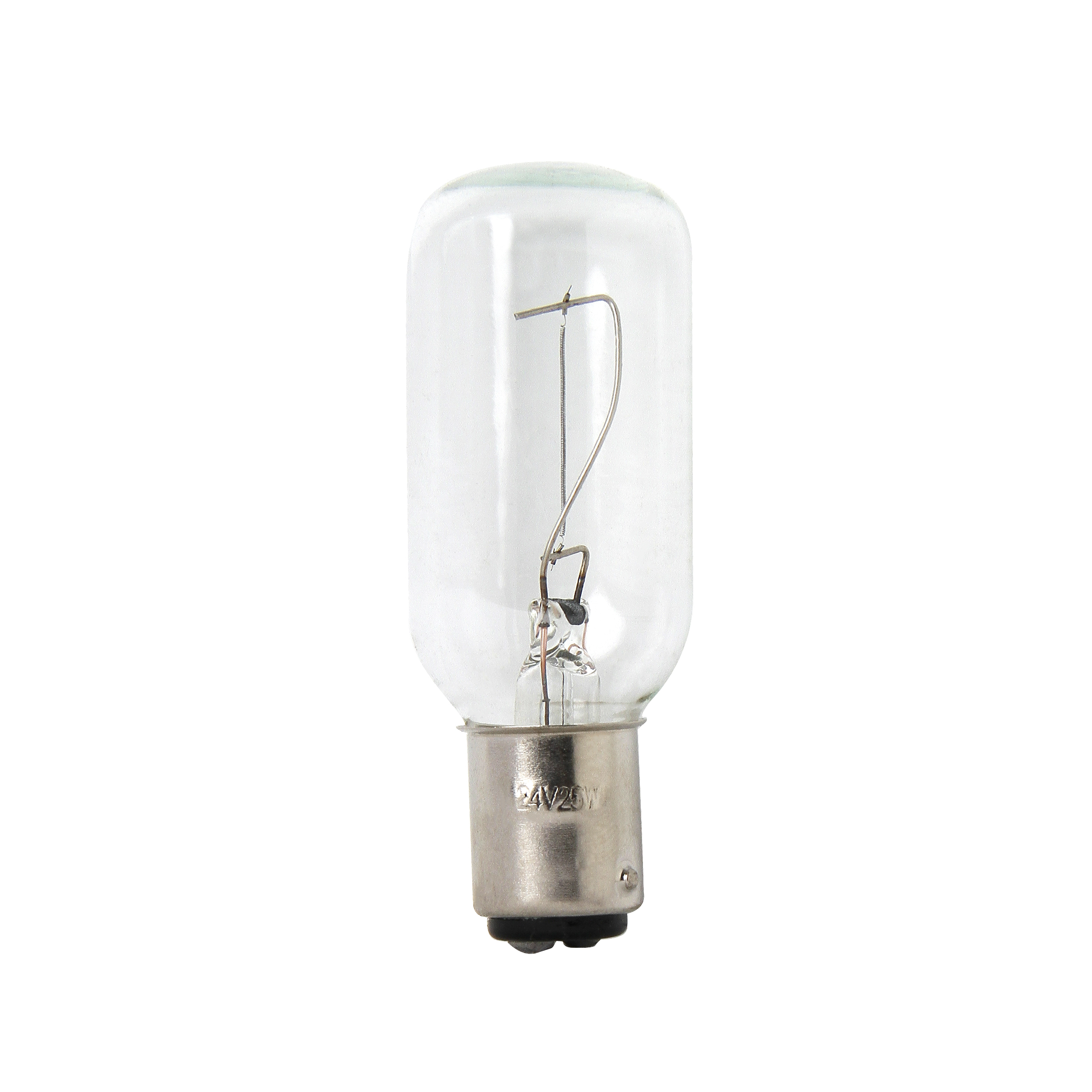 لامپ کشتی و نویگیشن (Navigation Lamp) رشته ای 24 ولت 25 وات مدل T26X67 پایه خار بالا پایین (BAY15D)